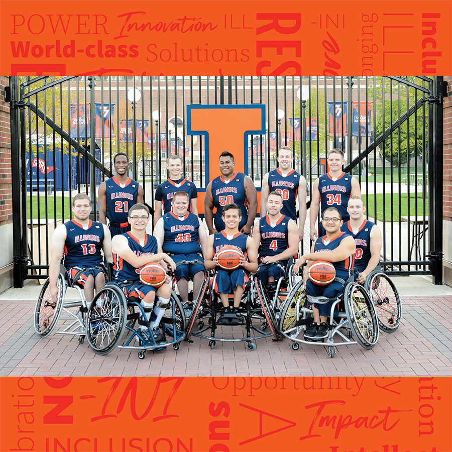 Illini wheelchair basketball team.